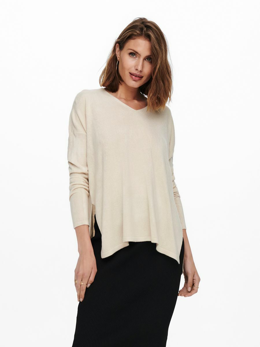 ONLY Pullover Amalia in Creme 