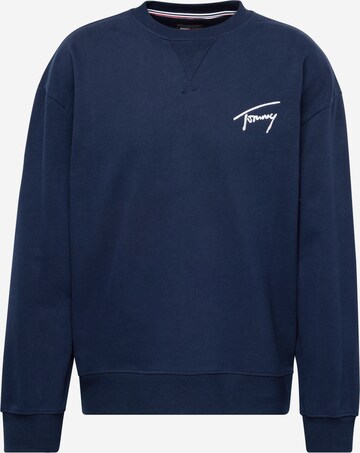 Tommy Jeans Sweatshirt in Blauw: voorkant