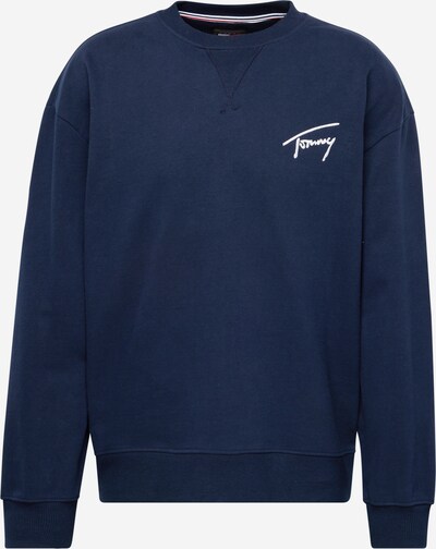 Tommy Jeans Sportisks džemperis, krāsa - tumši zils / balts, Preces skats
