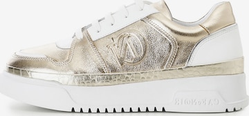 Sneaker bassa di CAFè NOIR in oro: frontale