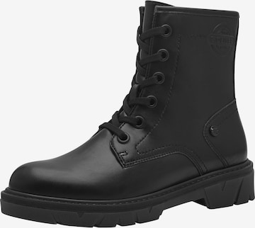 s.Oliver Schnürstiefelette in Schwarz: Vorderseite