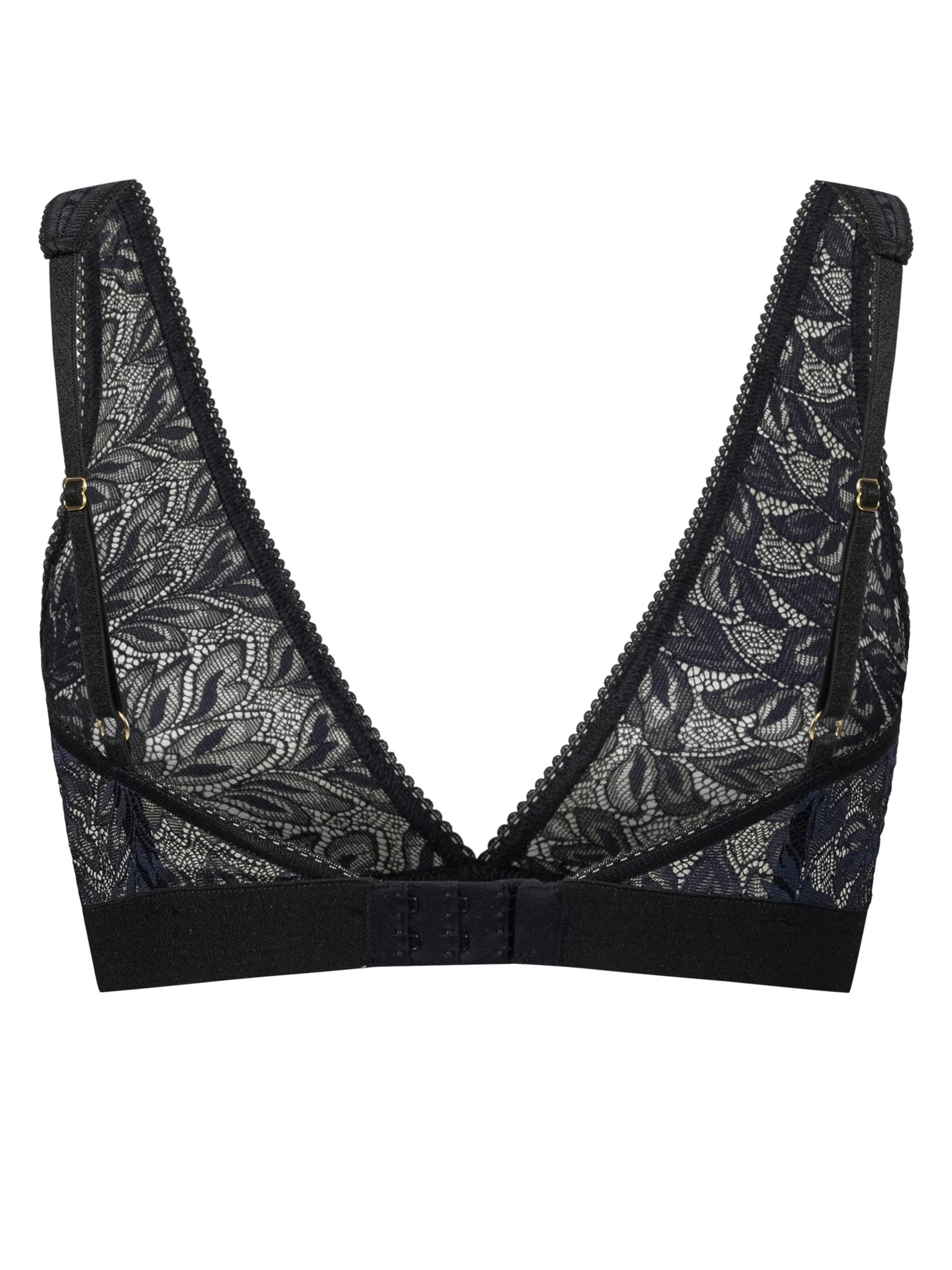 Erlich Textil Bralette Bra in Black