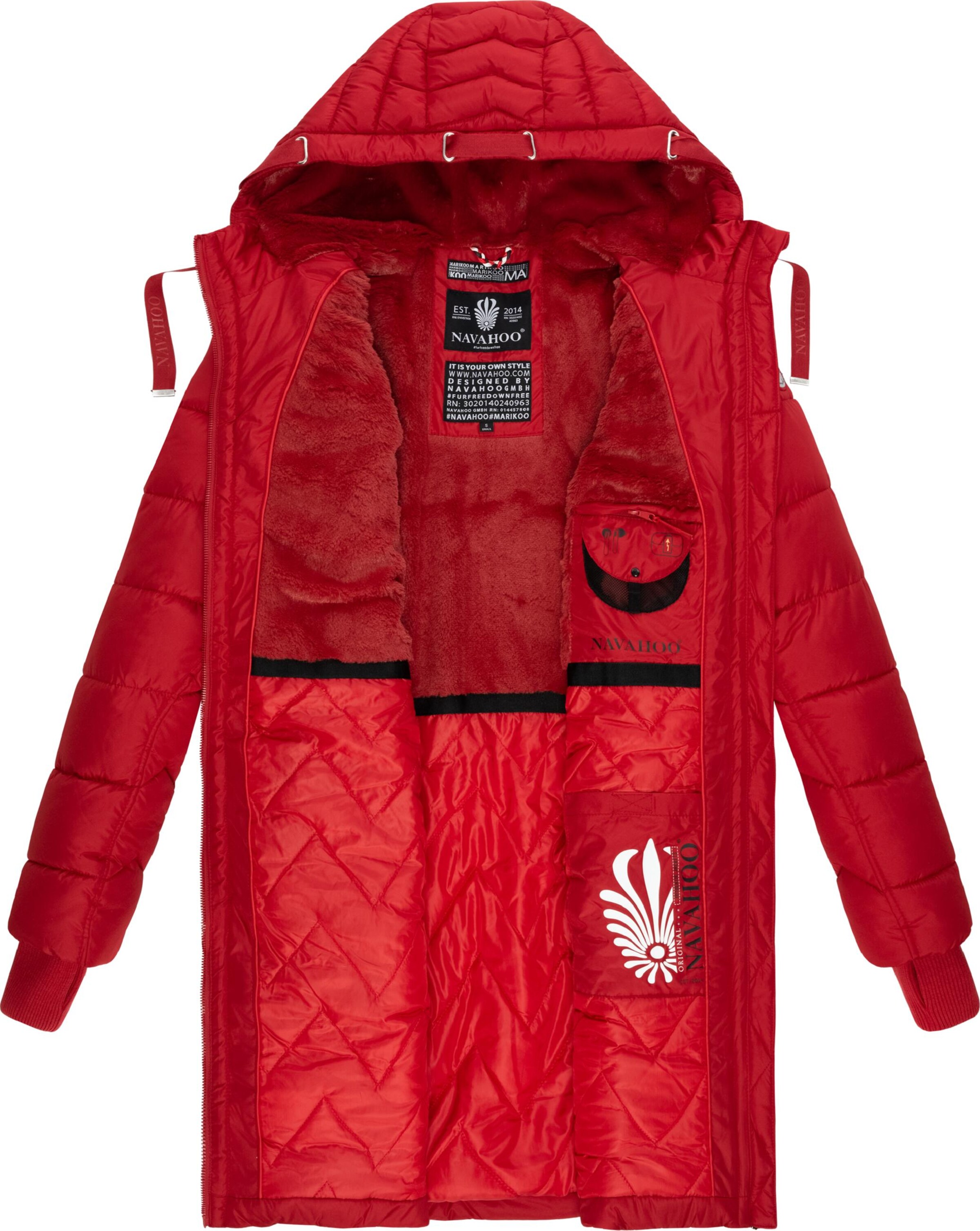 Cappotto invernale 'Alpenveilchen' di NAVAHOO in rosso