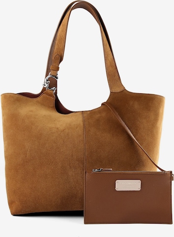 Sac bandoulière 'C-Easy' Coccinelle en marron : devant