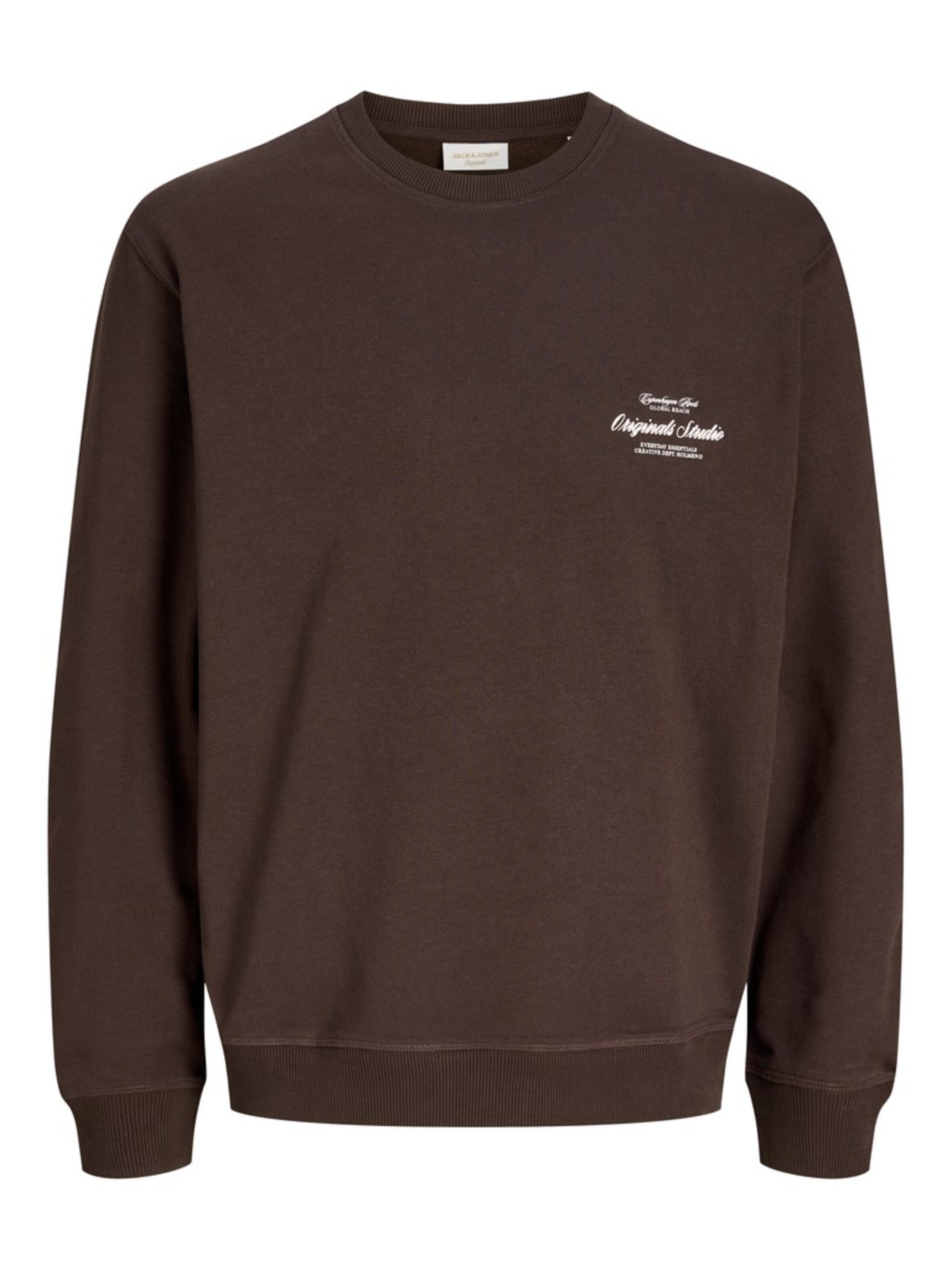 Felpa 'JORNORREBRO' in S JACK & JONES di colore cioccolato / offwhite, Visualizzazione prodotti