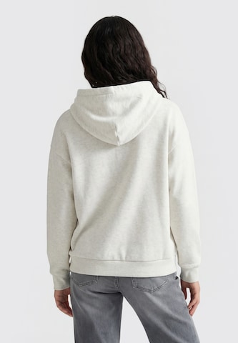 MYMO - Sudadera con cremallera en blanco
