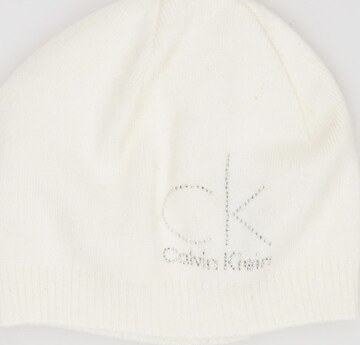 Calvin Klein Hat & Cap in S in White: front