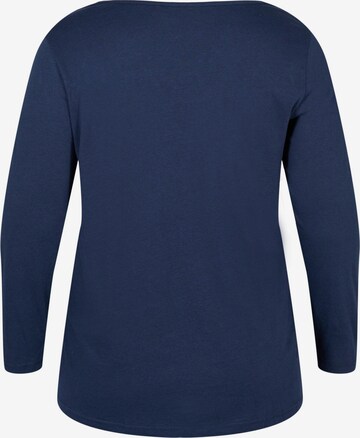 Zizzi Top 'EFANNEY' in Blue