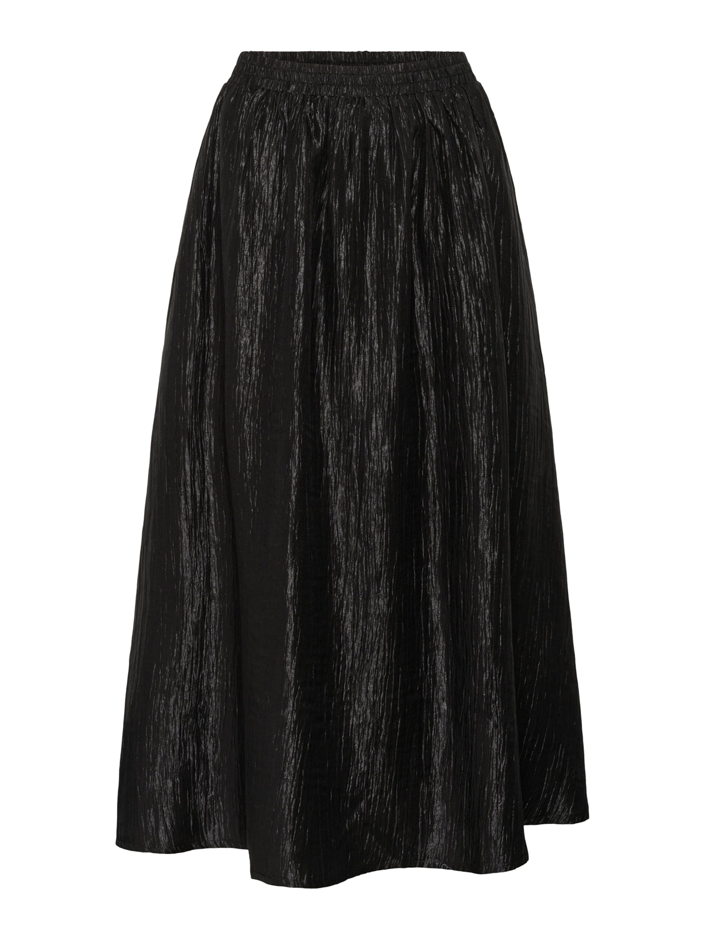 Kaffe Rok &#x27;KARizz&#x27; in Zwart: voorkant