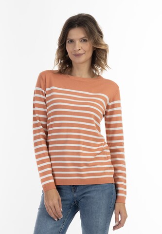 Pull-over usha BLUE LABEL en orange : devant