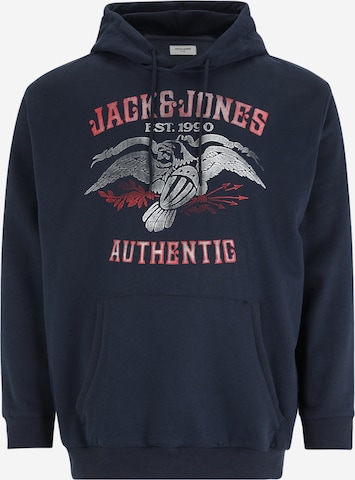 Jack & Jones Plus Sweatshirt 'FONNE' i blå: forside