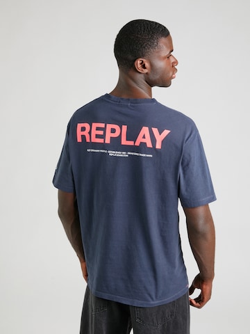 REPLAY - Camiseta en azul