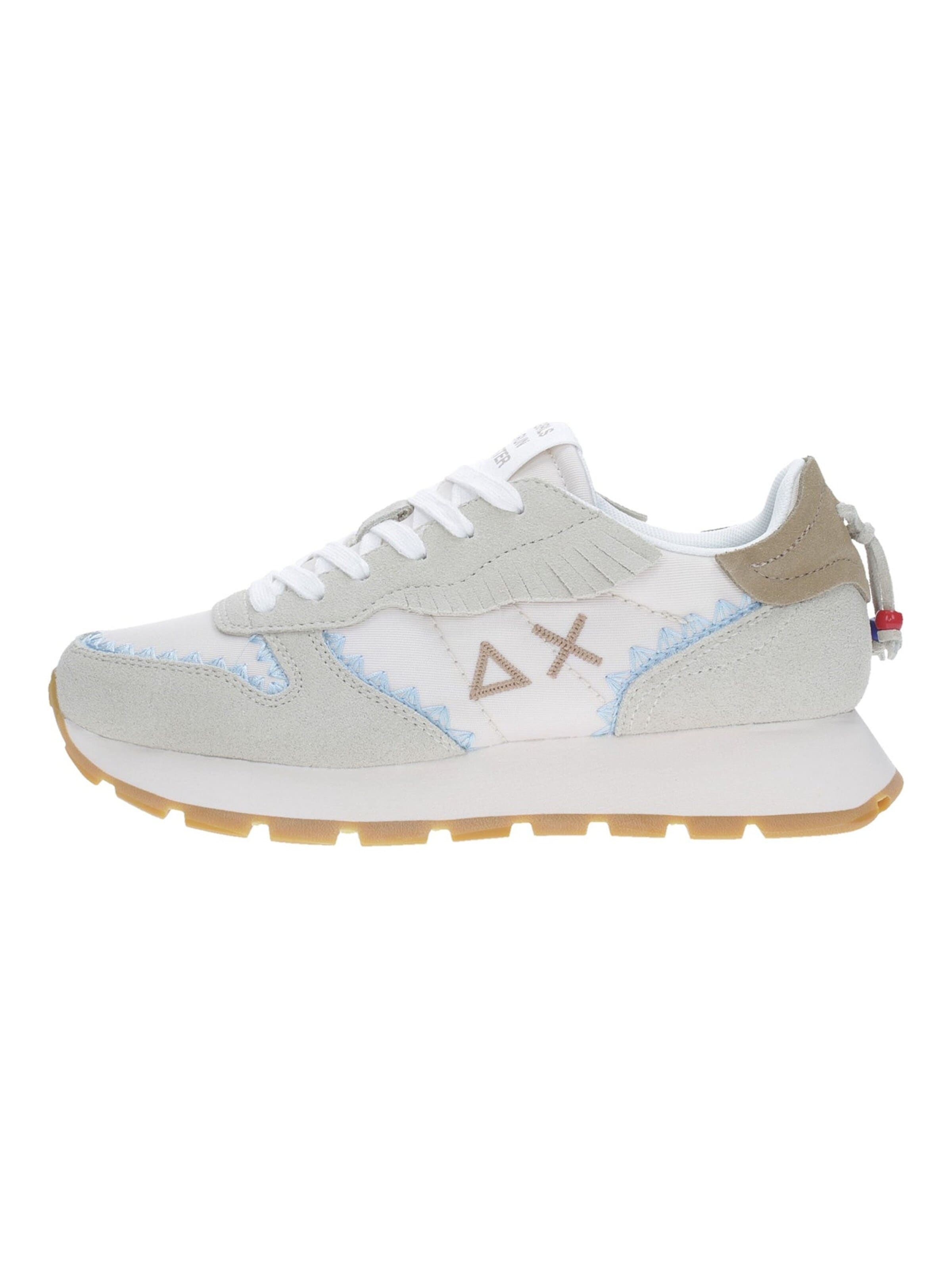 Sneaker bassa di SUN68 in beige: frontale