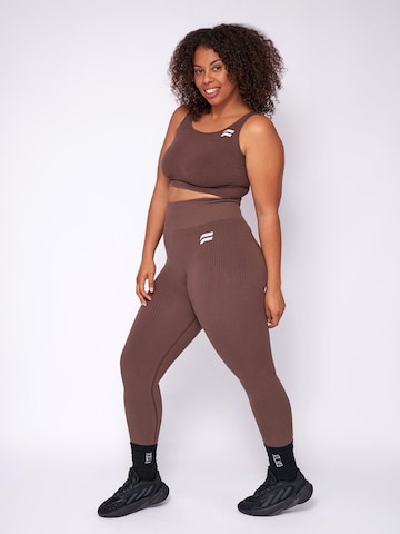 Skinny Leggings 'Seamless Essential' Fortex Fitness en marron