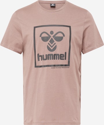 Hummel Performance Shirt in Brown: front