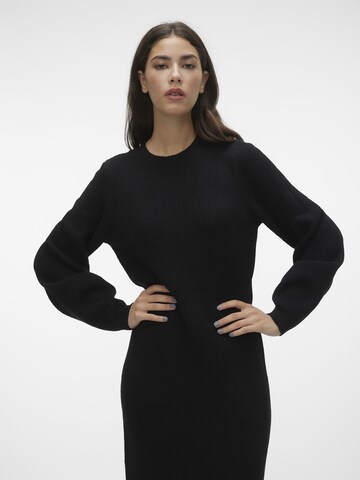 VERO MODA Strikkjole 'ANGALINA ' i sort