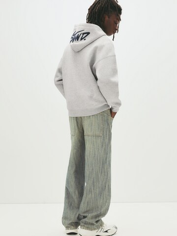 Sweat-shirt 'STWD' Pull&Bear en gris