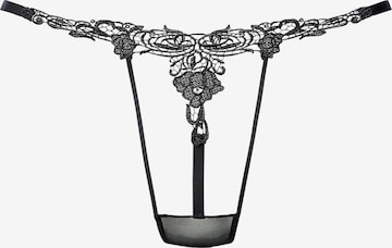 PETITE FLEUR GOLD Stringit värissä musta: etupuoli