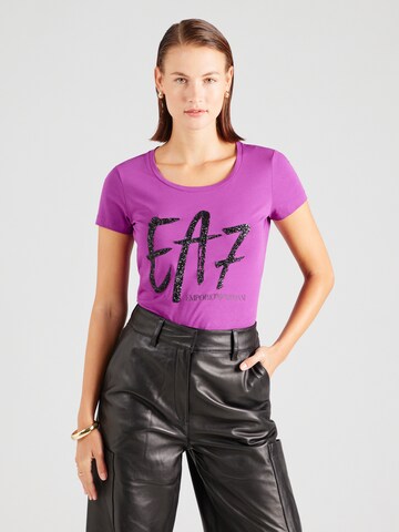 EA7 Emporio Armani - Camisa em roxo: frente