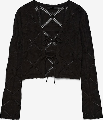 Cardigan 'VMLola' VERO MODA en noir : devant