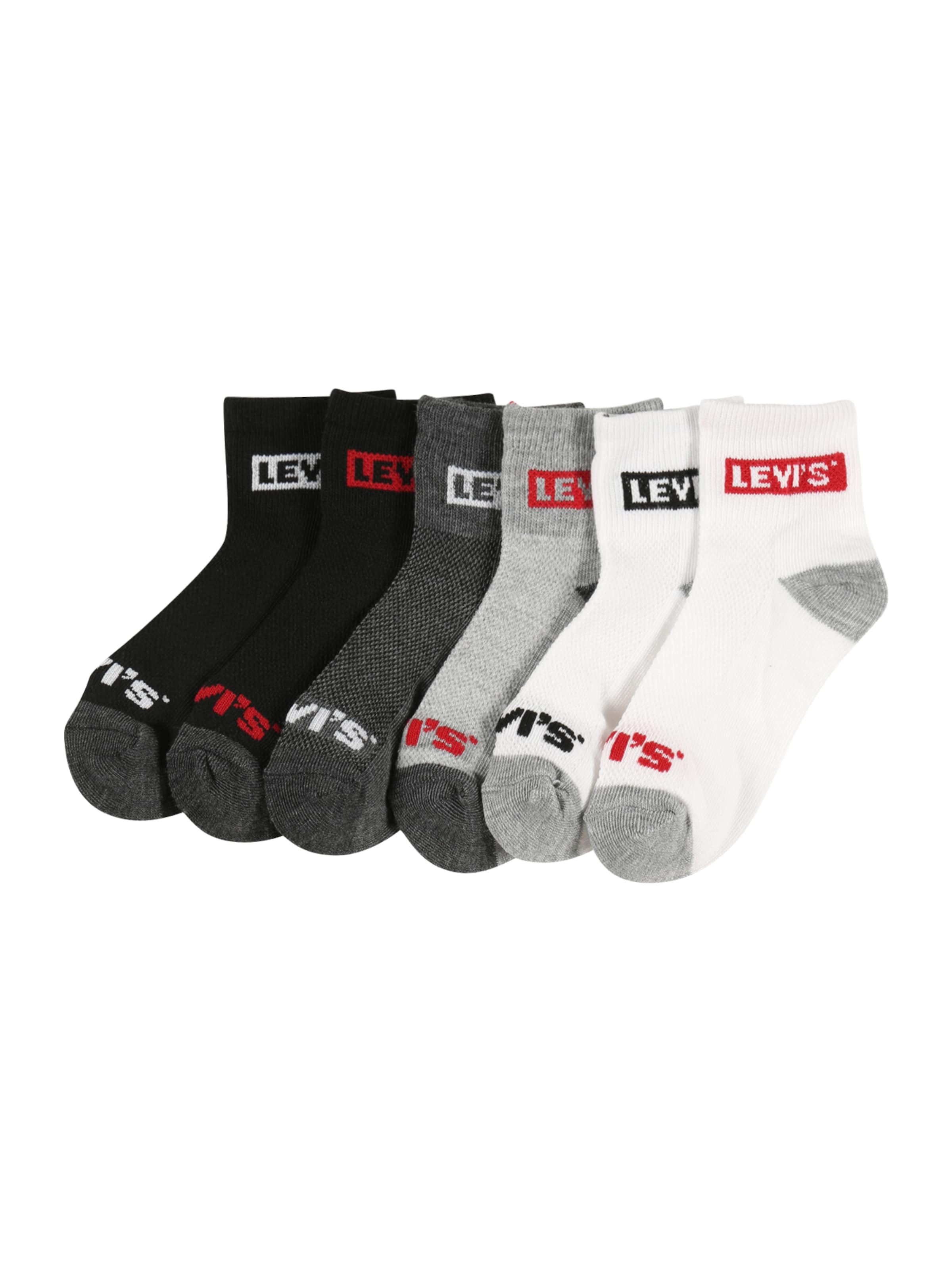 Levi's Kids Regular Къси чорапи в сиво: отпред