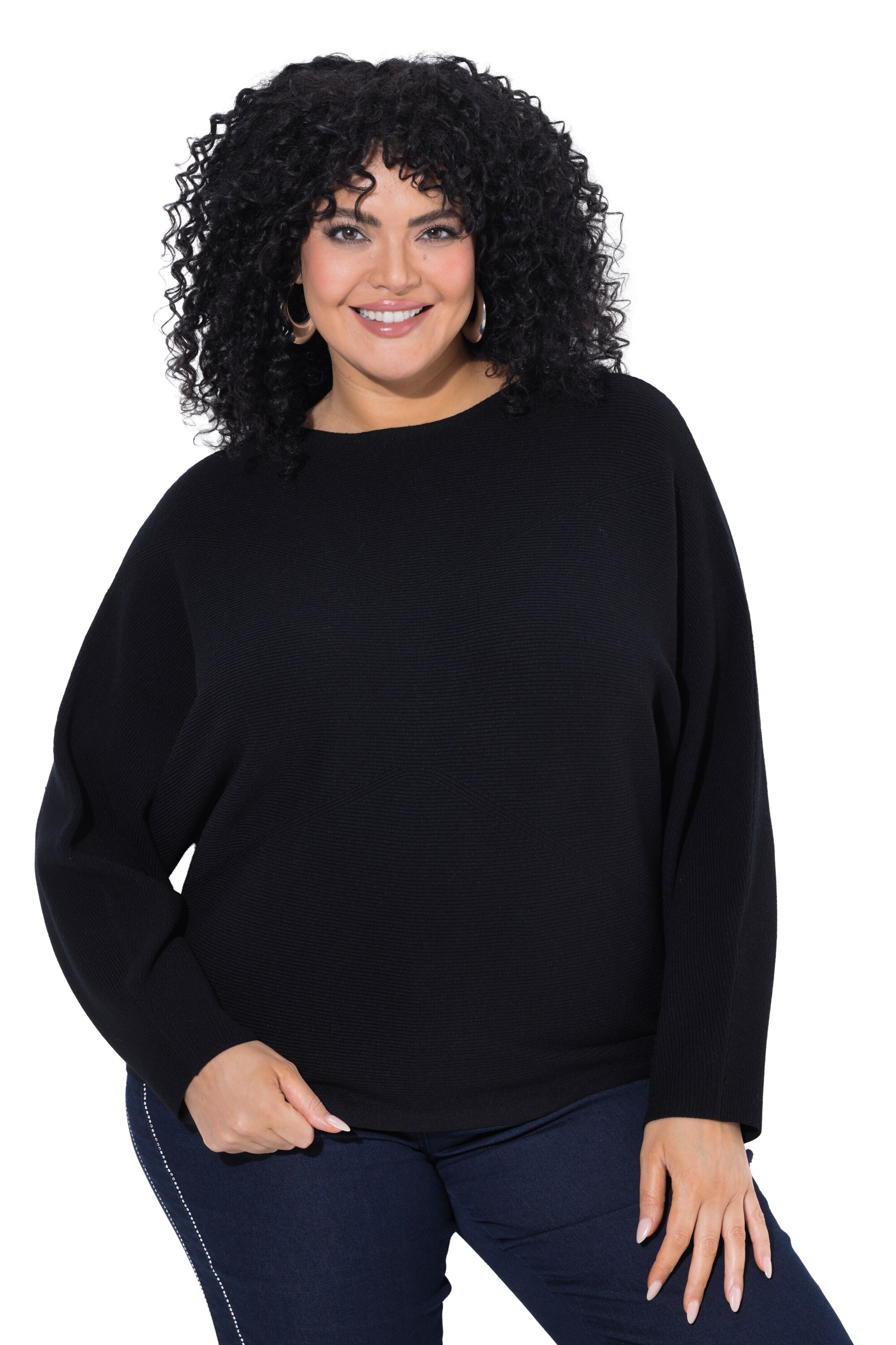 Ulla Popken Sweater in Black: front