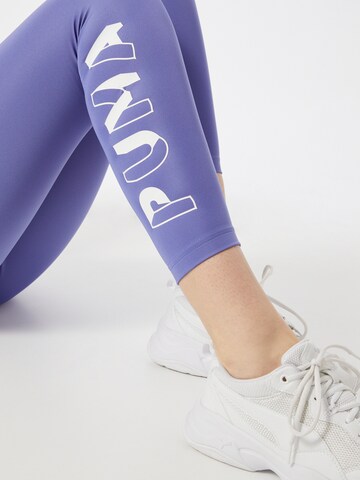 PUMA Skinny Sporthose in Blau