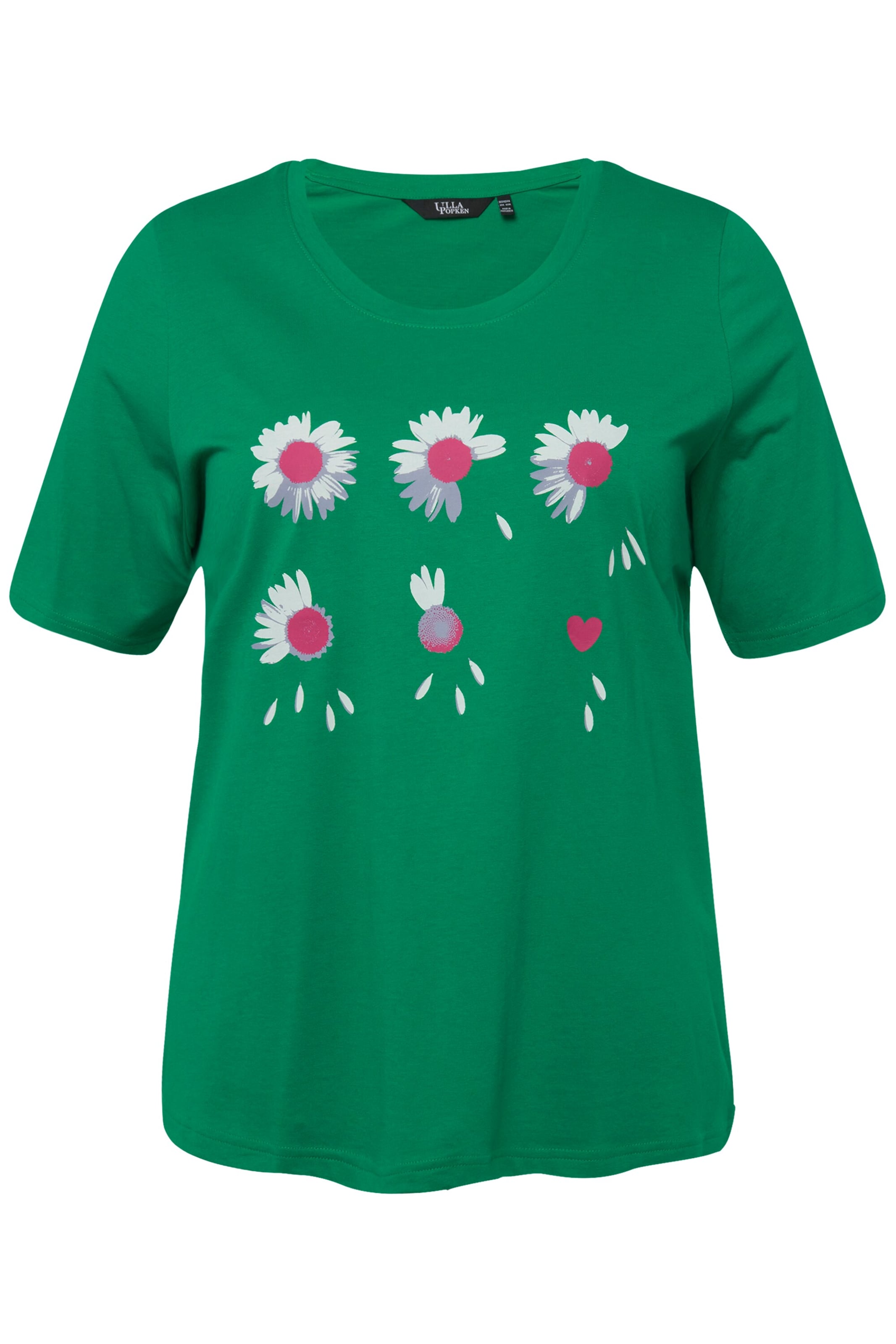 Ulla Popken Shirt 'Blütenzauber' in Green: front
