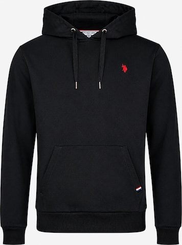 Sweat-shirt U.S. POLO ASSN. en noir : devant
