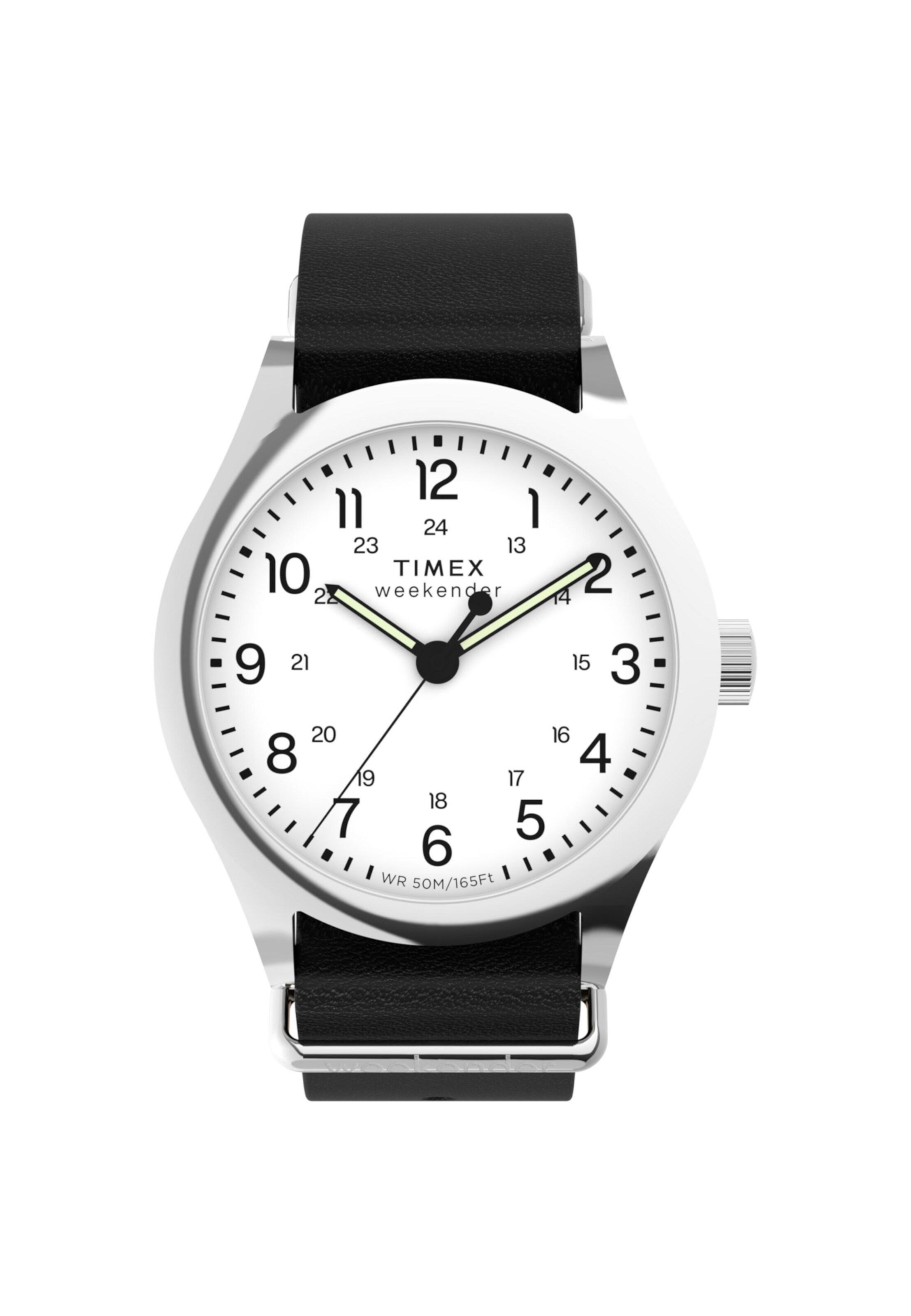 TIMEX Analoog horloge 'Weekender New England 3' in Zwart: voorkant