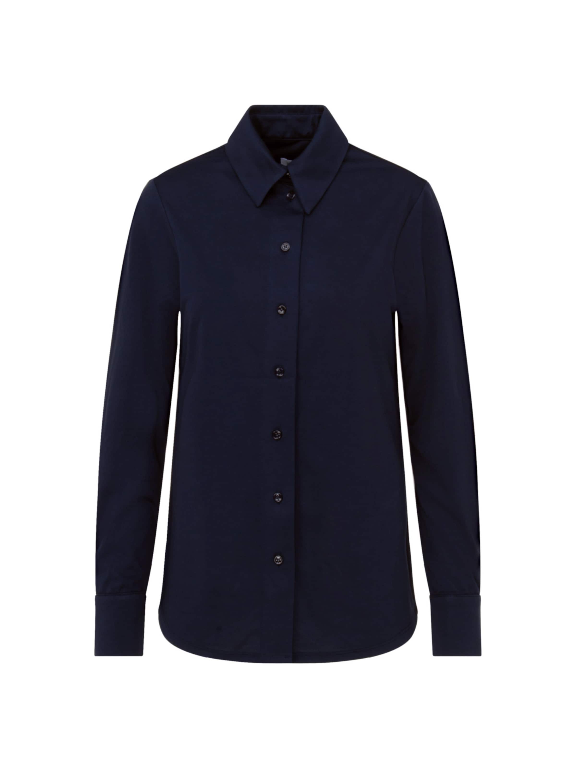 Camicia da donna 'Schwarze Rose' di SEIDENSTICKER in blu: frontale