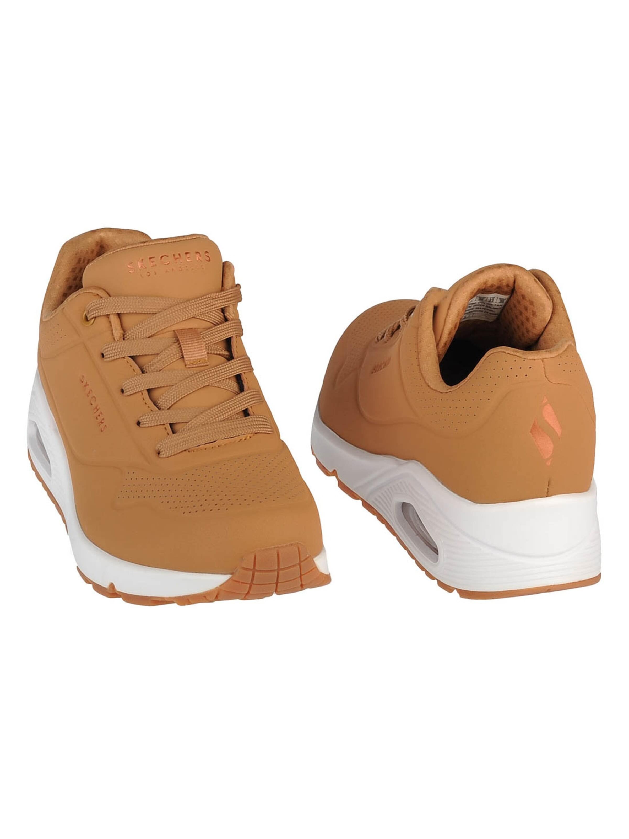 SKECHERS Sneakers laag 'Skechers Uno-Stand on Air' in Bruin