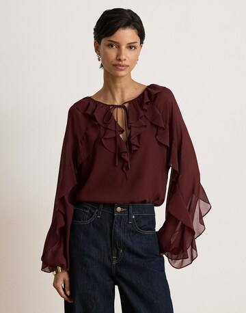 Lauren Ralph Lauren Блузка 'POLY' в Красный: спереди