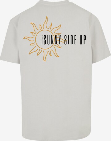 T-Shirt 'Sunny side up' F4NT4STIC en gris