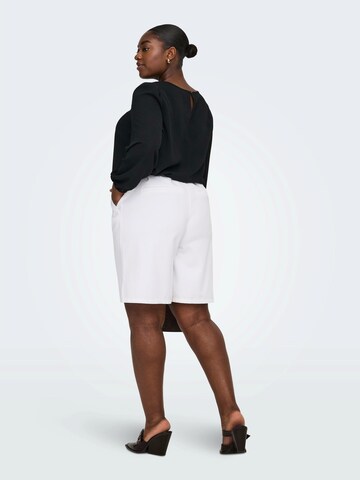 ONLY Carmakoma - Loosefit Pantalón plisado 'CARDAVINA' en blanco