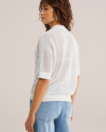 WE Fashion Свитер в Белый