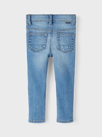 Coupe slim Jean 'Silas' NAME IT en bleu
