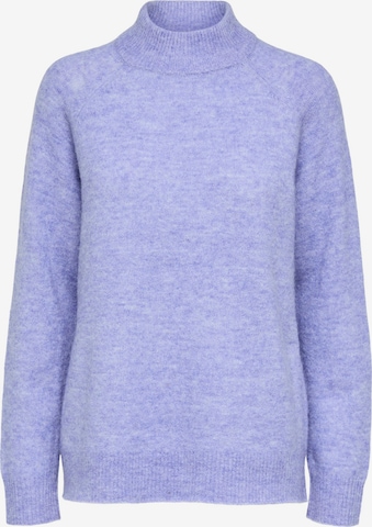 Pull-over 'Lulu' SELECTED FEMME en violet : devant