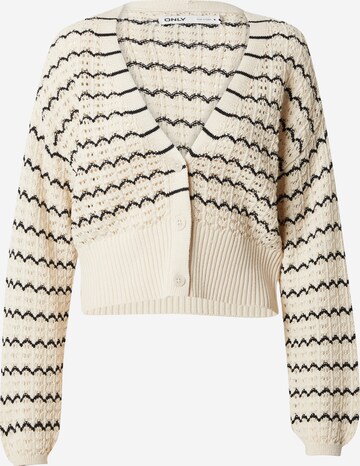 ONLY Knit Cardigan 'Asa' in Beige: front