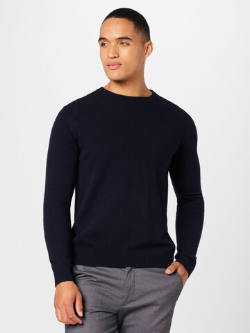 Pullover 'Valter' di Oscar Jacobson in blu: frontale