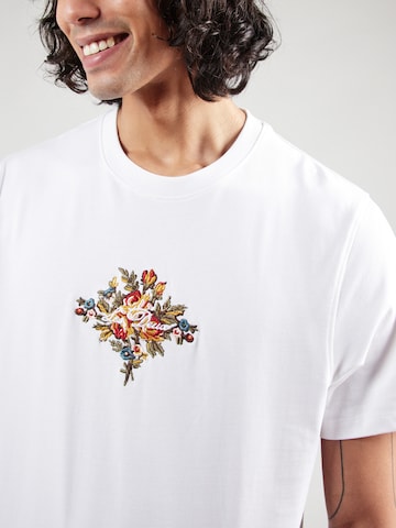 Les Deux - Camiseta 'Fiore' en blanco