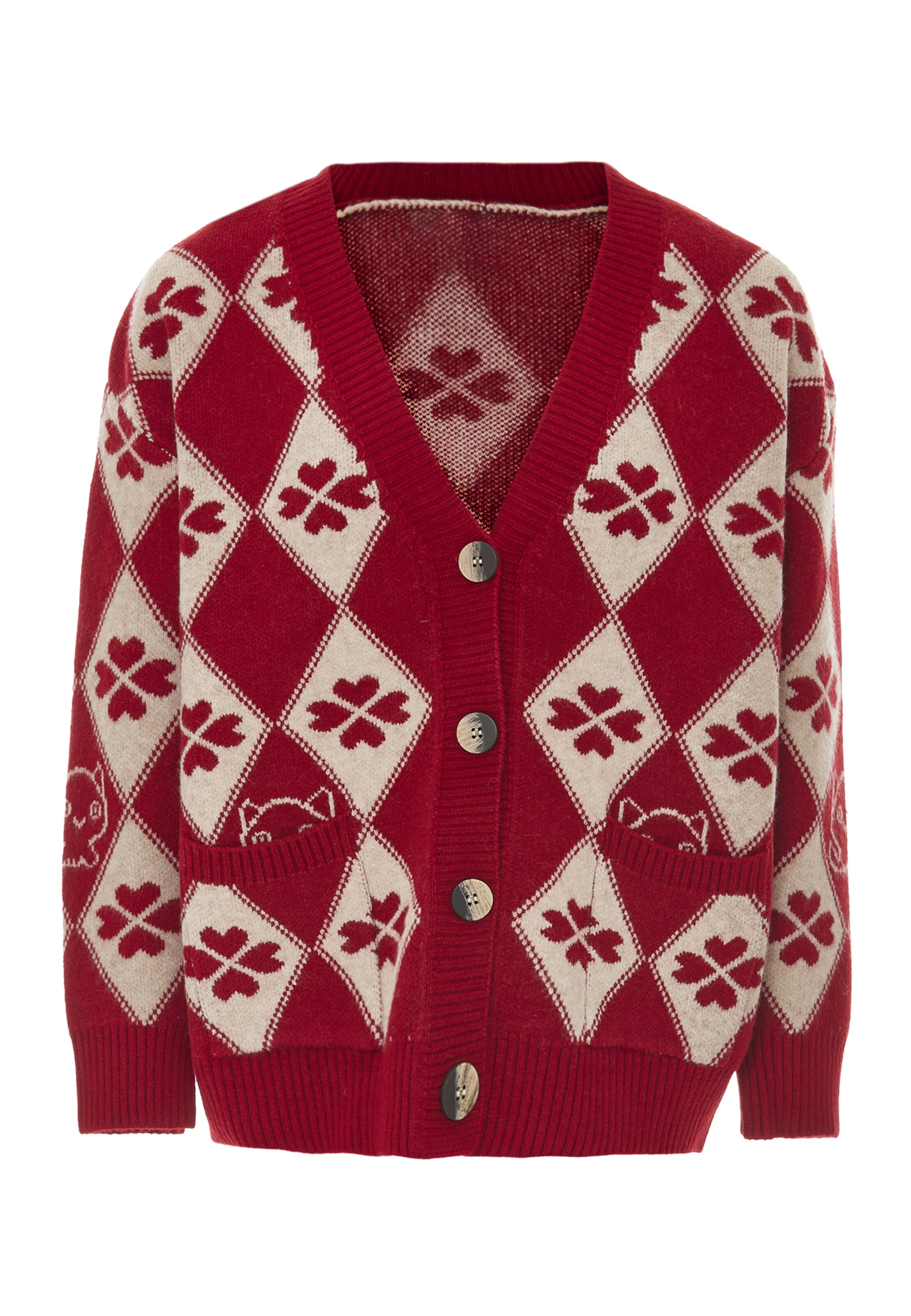 IMMY Knit cardigan in Red: front