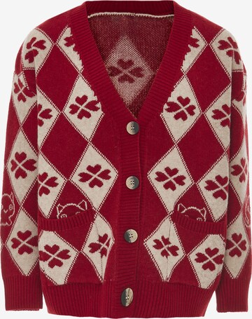 IMMY Knit Cardigan in Red: front