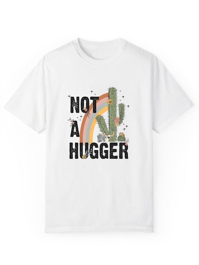 GORHEY Shirt 'Women's Summer Short-Sleeve Shirt with Cactus Print Tees' in de kleur Wit, Productweergave