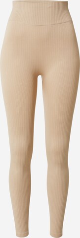 Hunkemöller Skinny Sportbroek in Beige: voorkant