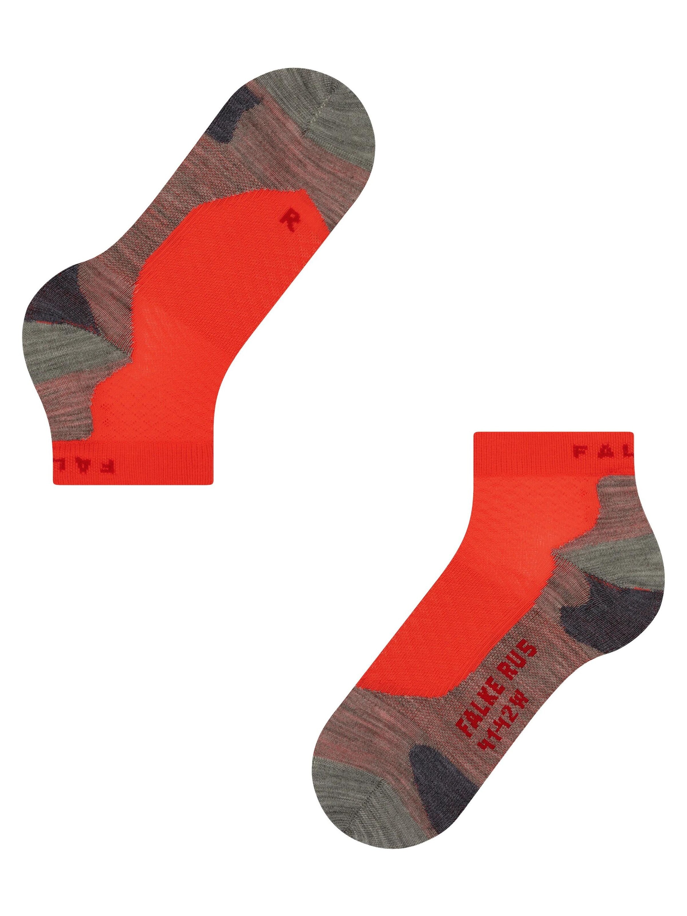 FALKE Athletic Socks 'RU5 Race Short' in Red