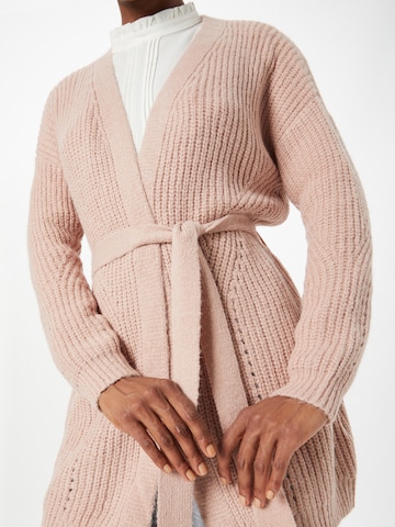 ABOUT YOU Knit Cardigan 'Aleana' in Pink