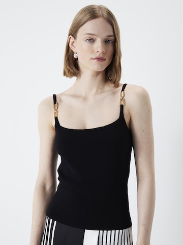 Ipekyol Knitted Top in Black: front