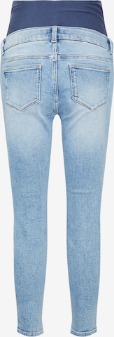 Slimfit Jeans 'Malaga' de la MAMALICIOUS pe albastru