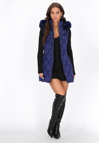 faina - Colete em azul